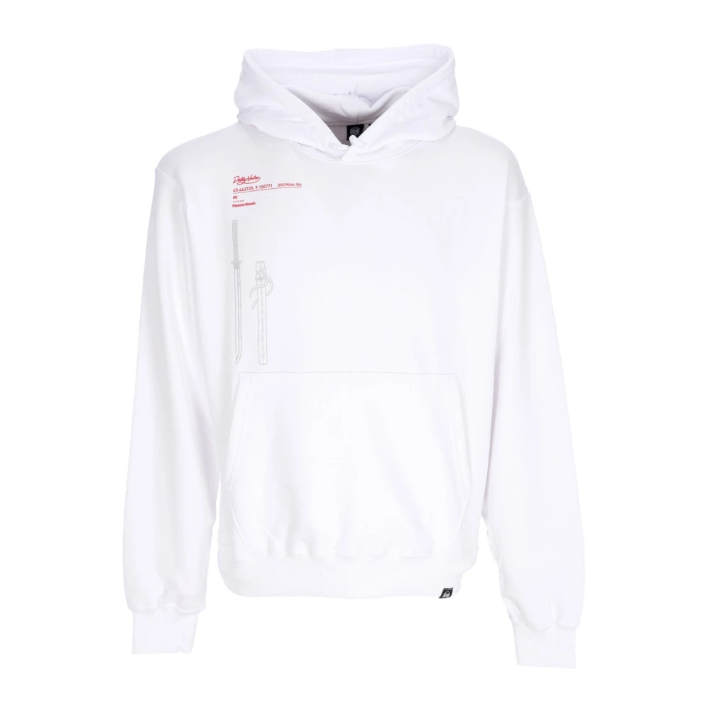 Dolly Noire Men's White Miyamoto Musashi Lightweight Hoodie - Hoodies - Xl - Sweatshirts & Hoodies