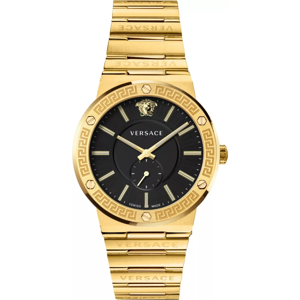 Versace , Watches, Male, Yellow, One Size, Greca-Logo Watch