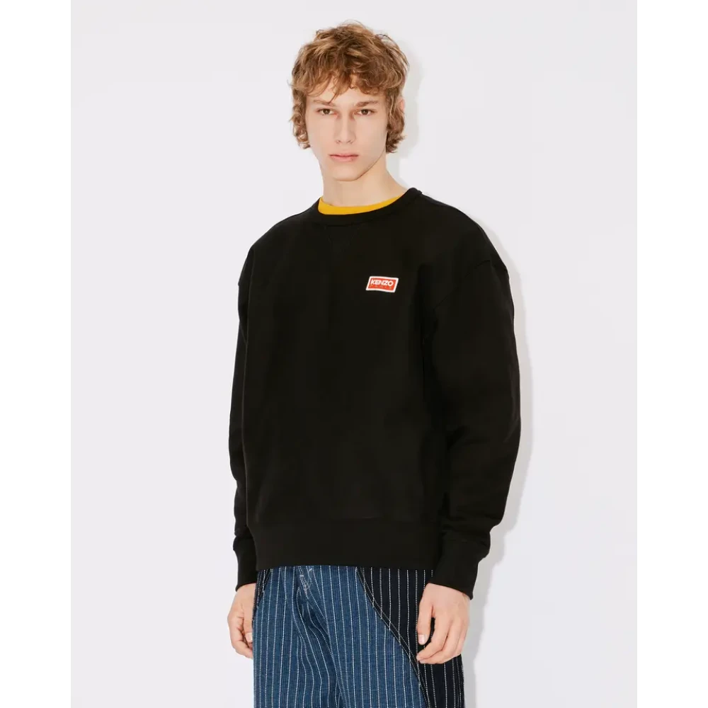 Kenzo Zwarte Sweater met Iconisch Logo Black Heren