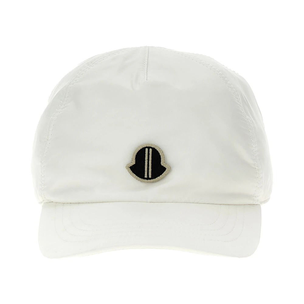 Moncler Witte Baseballpet met Logopatch White Heren