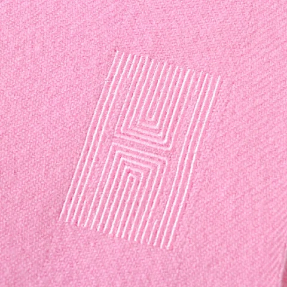 Hermès Vintage Pre-owned Cashmere scarves Pink Dames