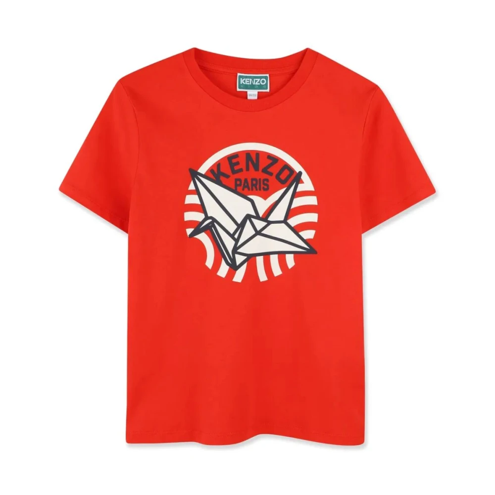 Kenzo Röd Bomull T-shirt Red, Flicka