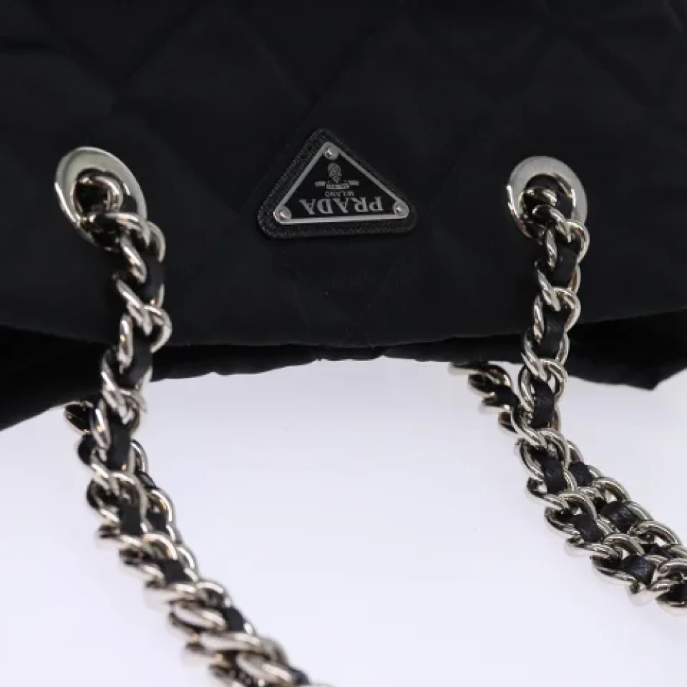 Prada Vintage Pre-owned Nylon prada-bags Black Dames