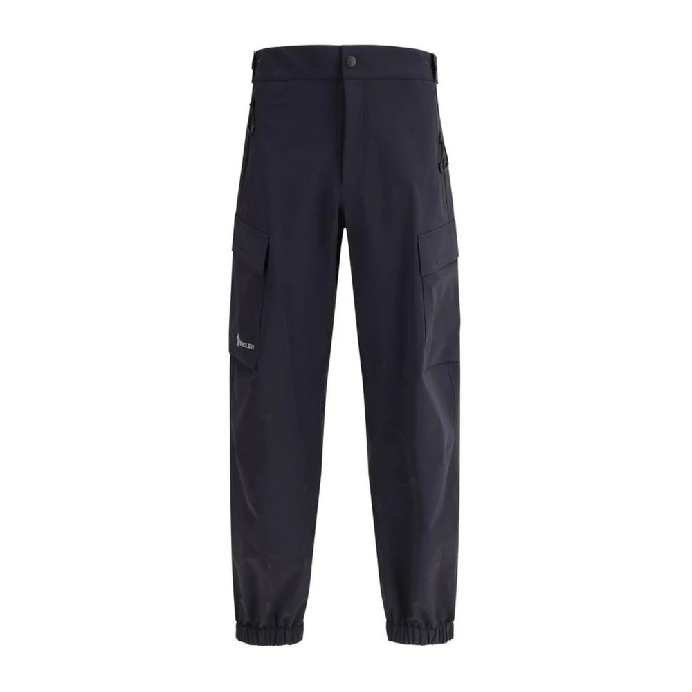 Moncler Sportieve Functionele Broek met Rits Black Heren