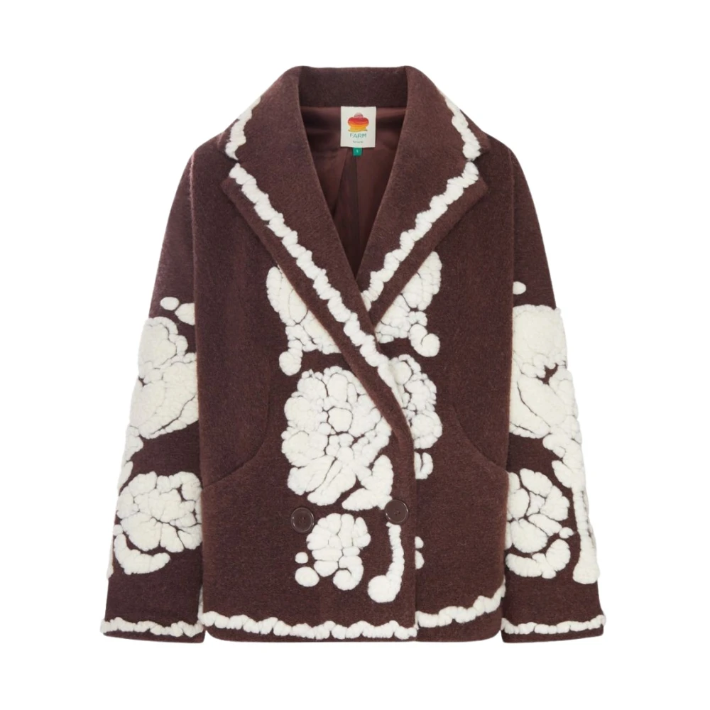 Farm Rio Donna Marrone Cappotti, S, New,