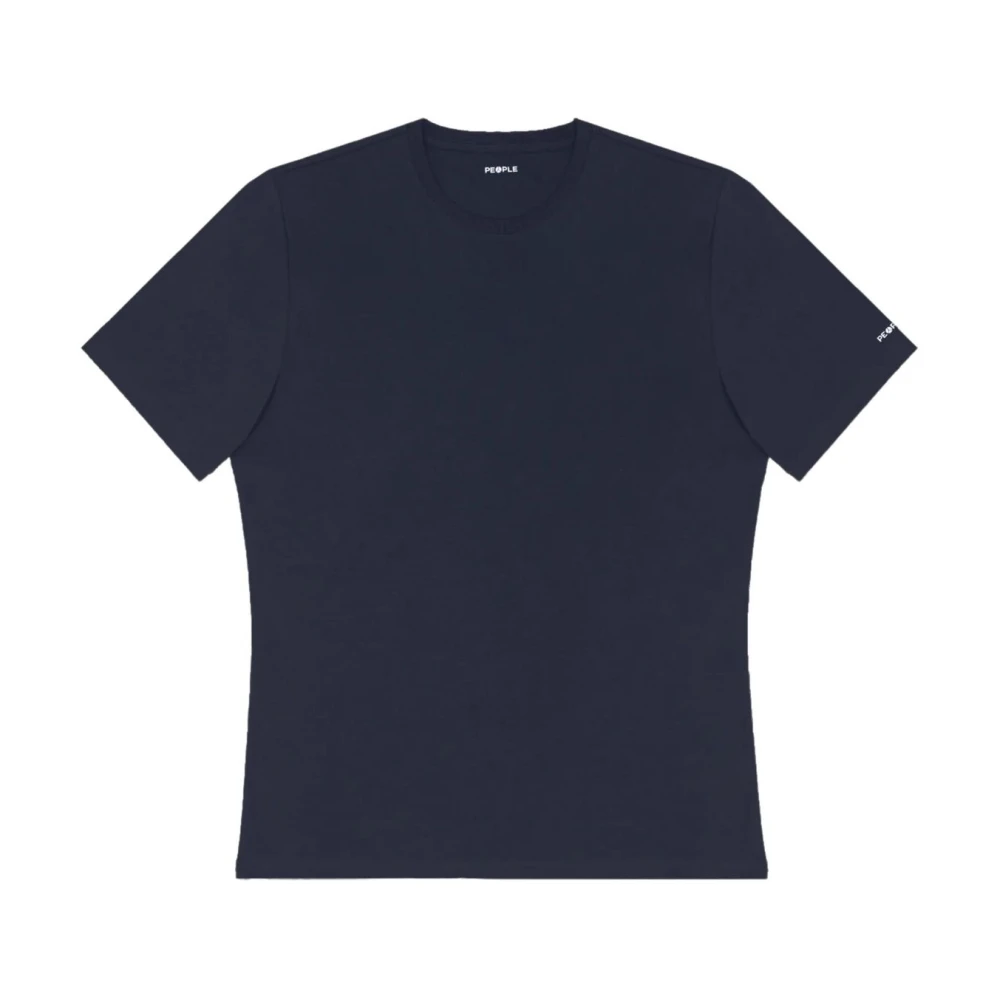 People of Shibuya Katoenen Ronde Hals Heren T-Shirt Blue Heren