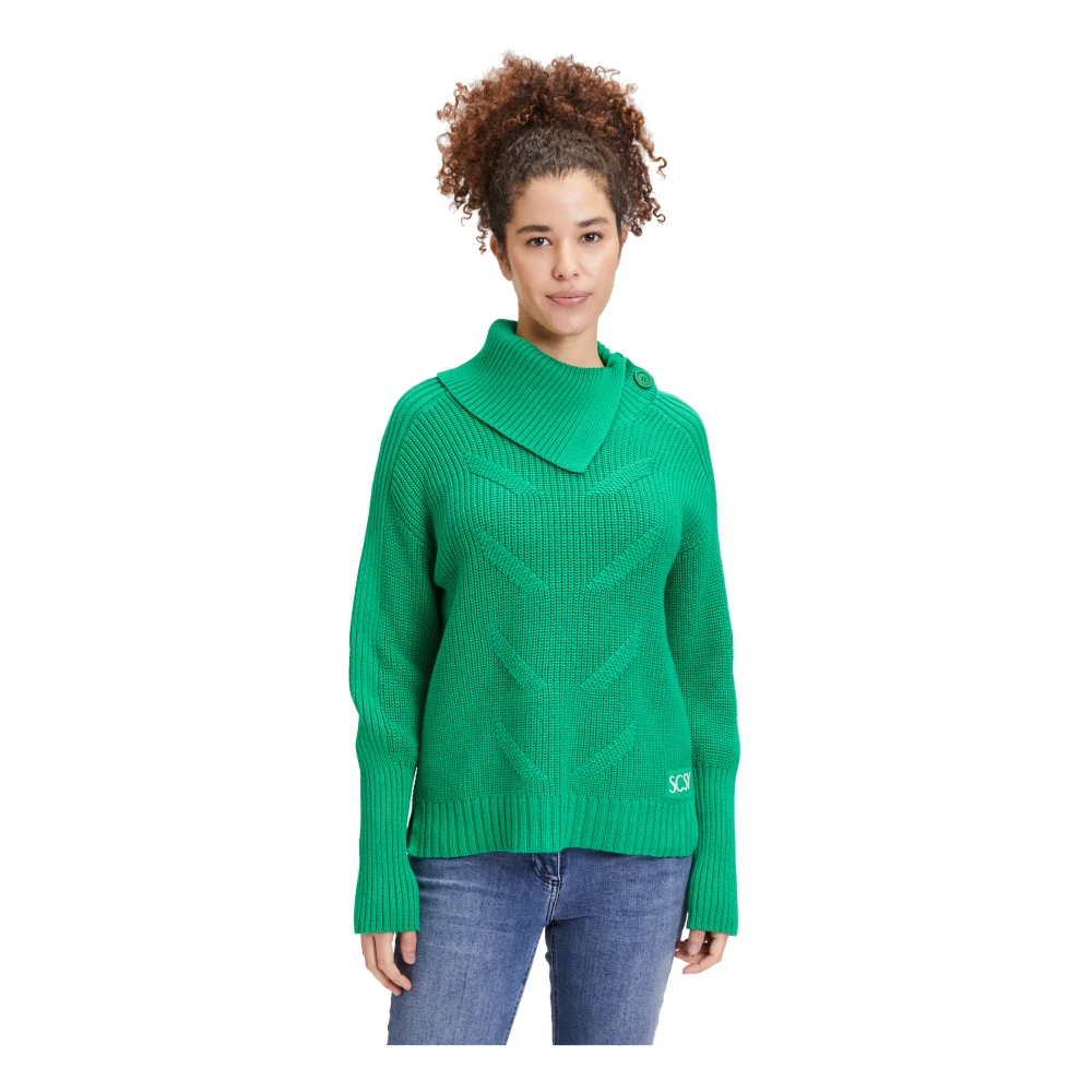 Betty Barclay Chunky Gebreide Coltrui Green Dames