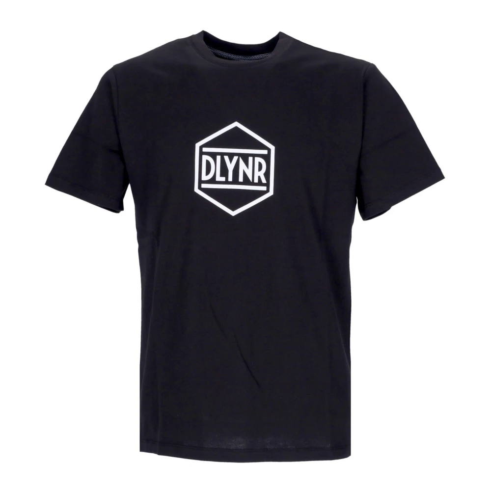 Dolly Noire Logo Tee Zwart Wit Korte Mouw Black Heren