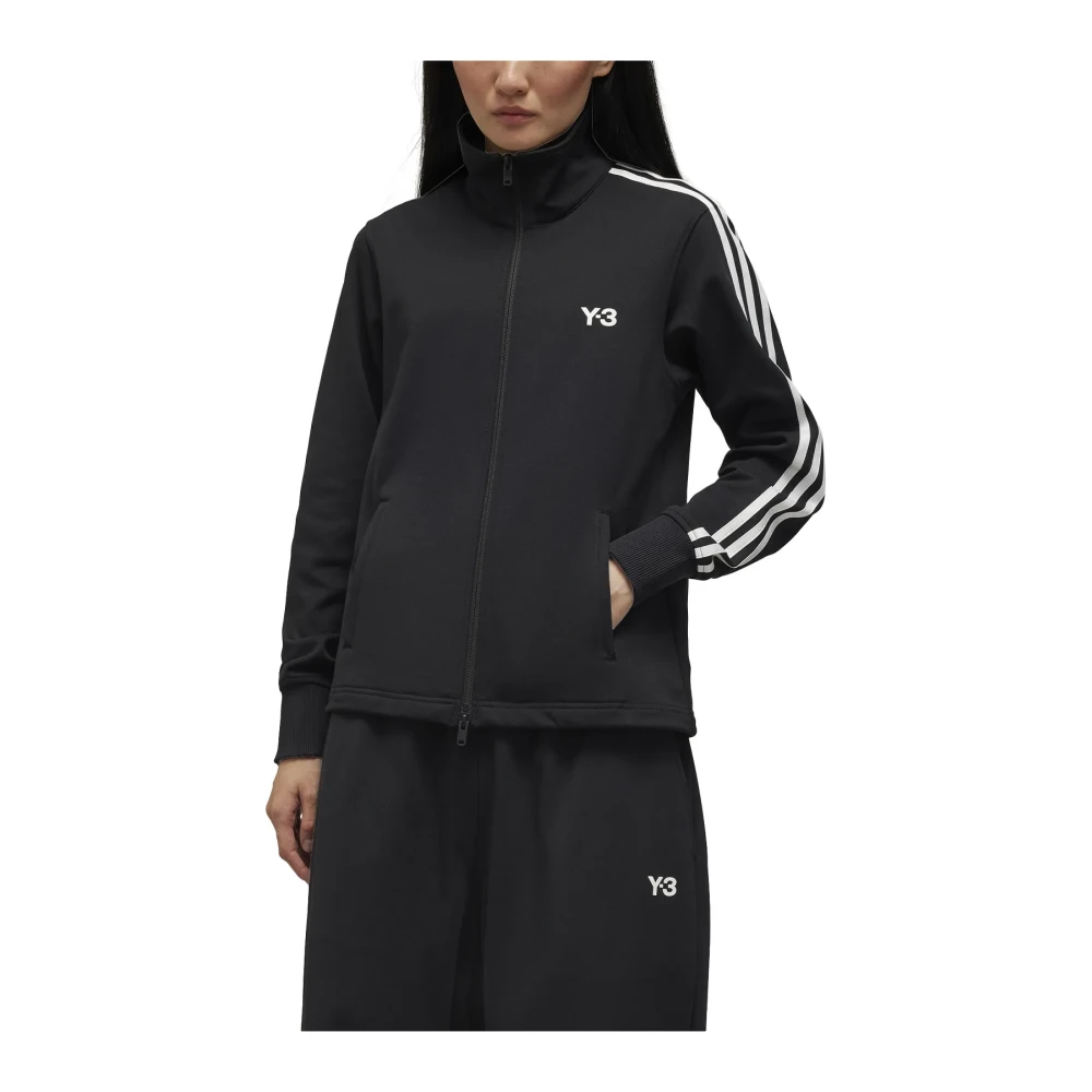 Adidas Women's Black 3-Stripes Track Top - Training Jackets - M - Sport