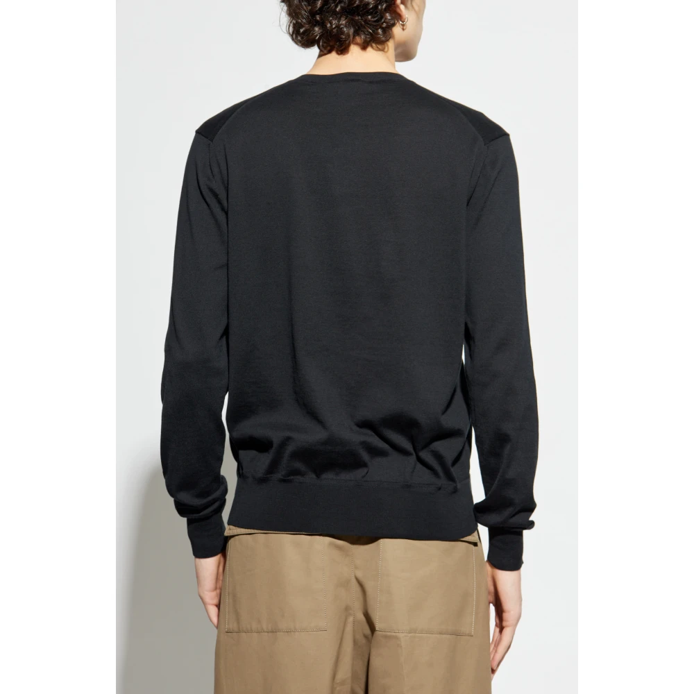Tom Ford Katoenen trui met ronde halslijn Black Heren