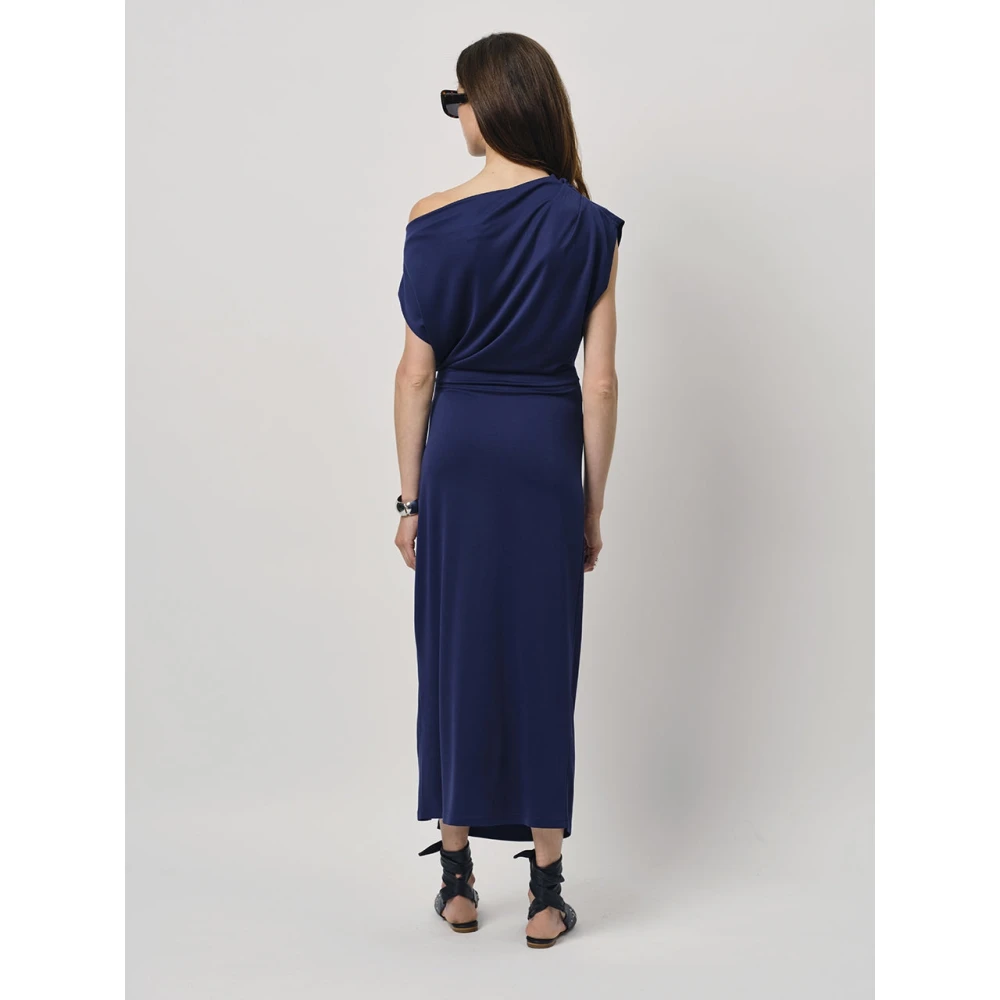 Dante 6 Elegante Maxi Jurk in Sapphire Blue Dames