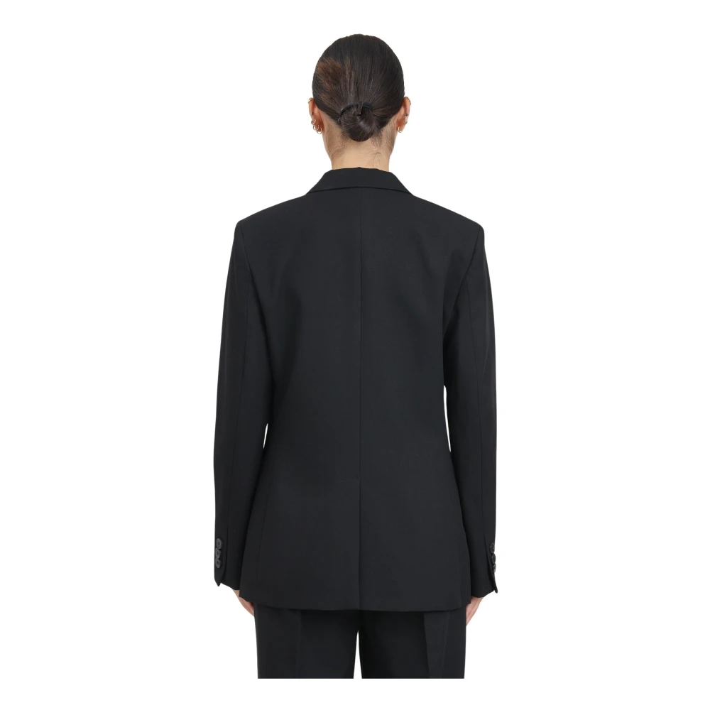 ViCOLO Zwarte single-breasted jas Black Dames