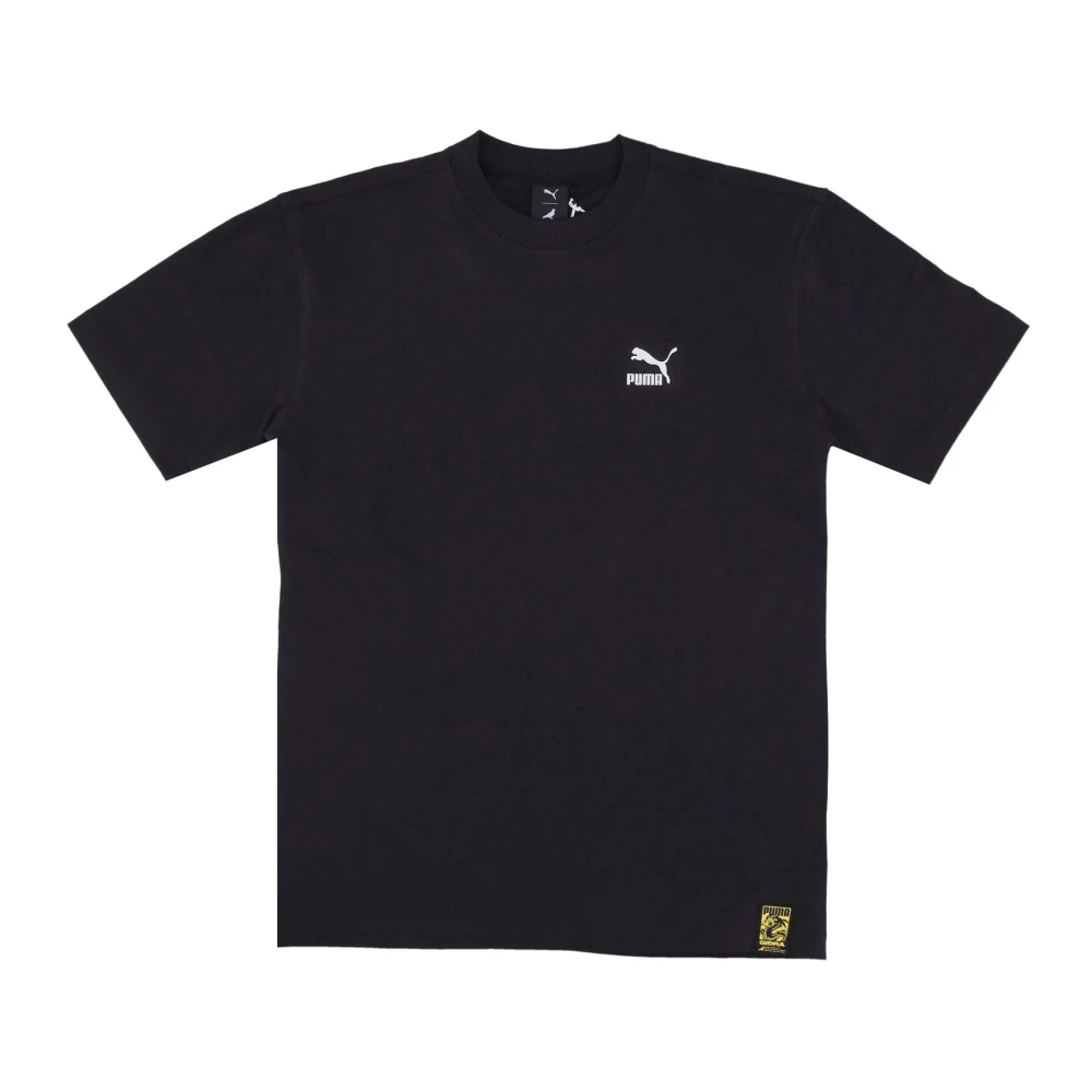 Puma Zwarte Staple Tee met Oosterse Oorsprong Black Heren