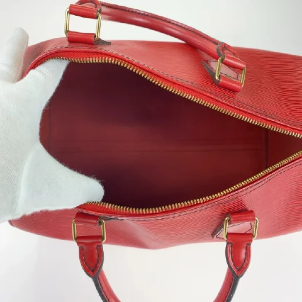 Louis Vuitton Vintage Pre-owned Leather handbags Red Dames