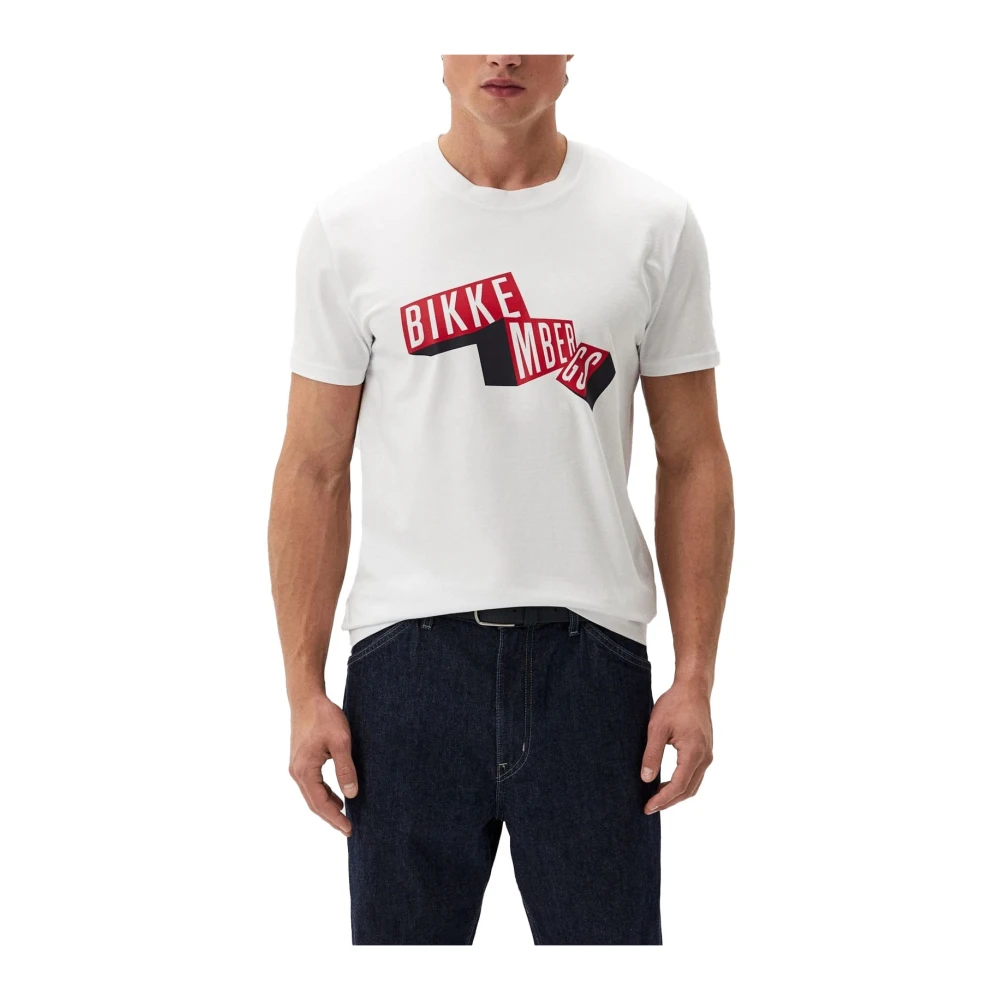 Bikkembergs Men's White T-Shirts - T-Shirts - S - Tops