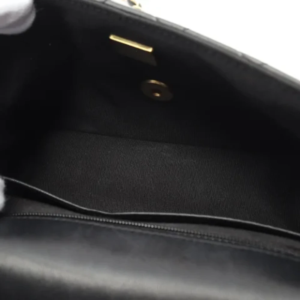 Chanel Vintage Pre-owned Leather shoulder-bags Black Dames
