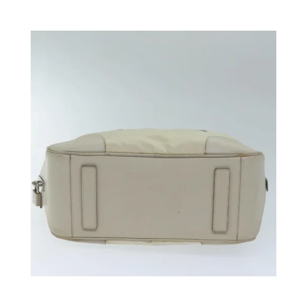 Prada Vintage Pre-owned Nylon prada-bags Beige Dames