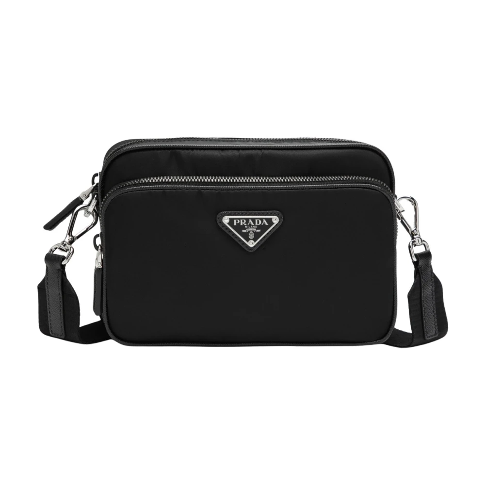 Prada , Cross Body Bags, Male, Black, One Size, Borsa A Tracolla