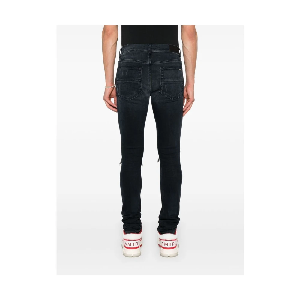 Amiri Indigo Blauwe Ripped Jeans Blue Heren