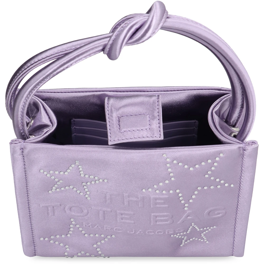 Marc Jacobs Mini Tote Tas met Strass Detail Purple Dames