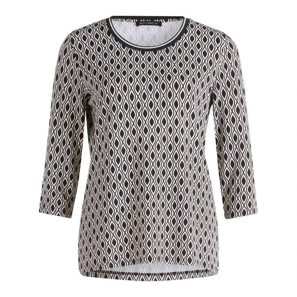 Betty Barclay Grafisch Print Casual Shirt Black Dames