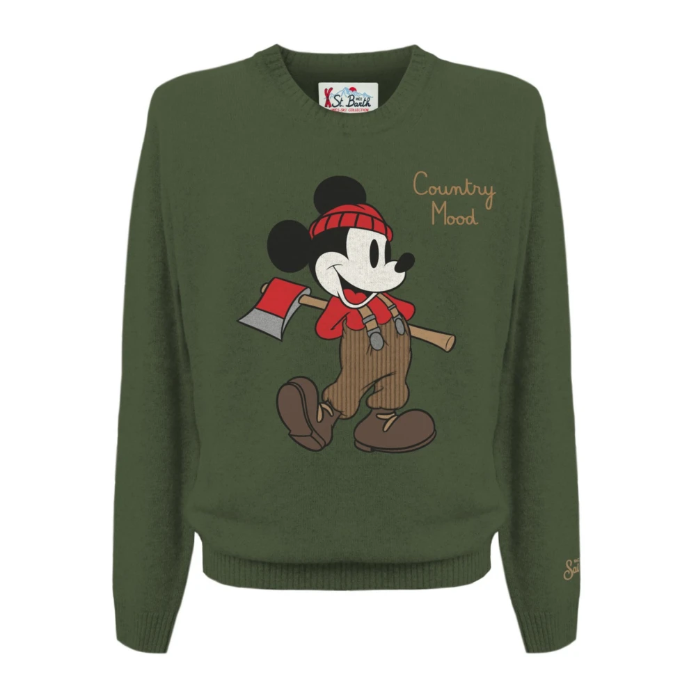 Mc2 Saint Barth Men's Green Heron C Donegal Sweatshirt