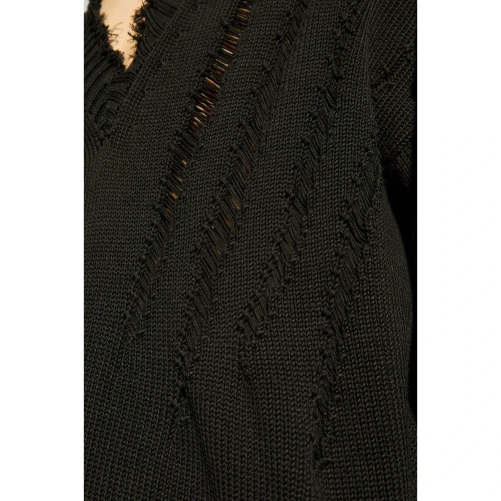 Dsquared2 V-hals trui Black Heren