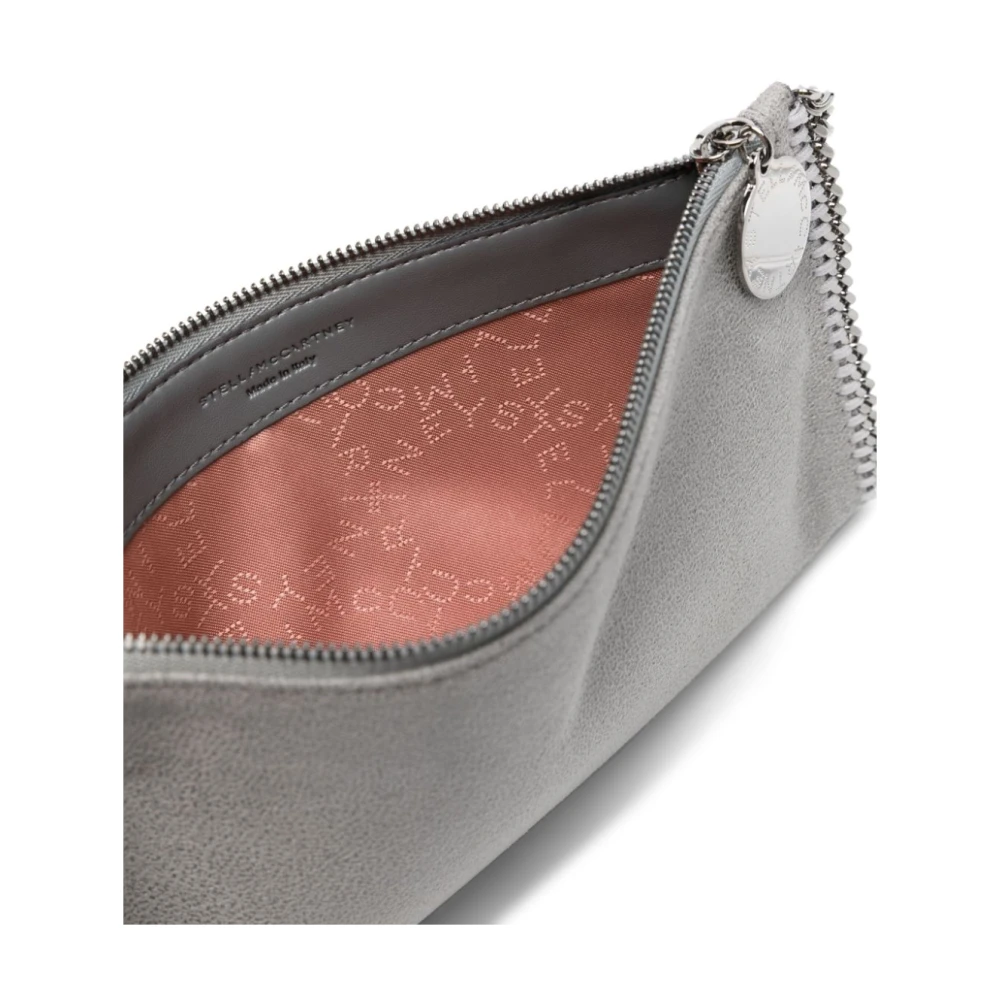 Stella Mccartney Gescheurd Effect Ketting-Link Schoudertas Gray Dames
