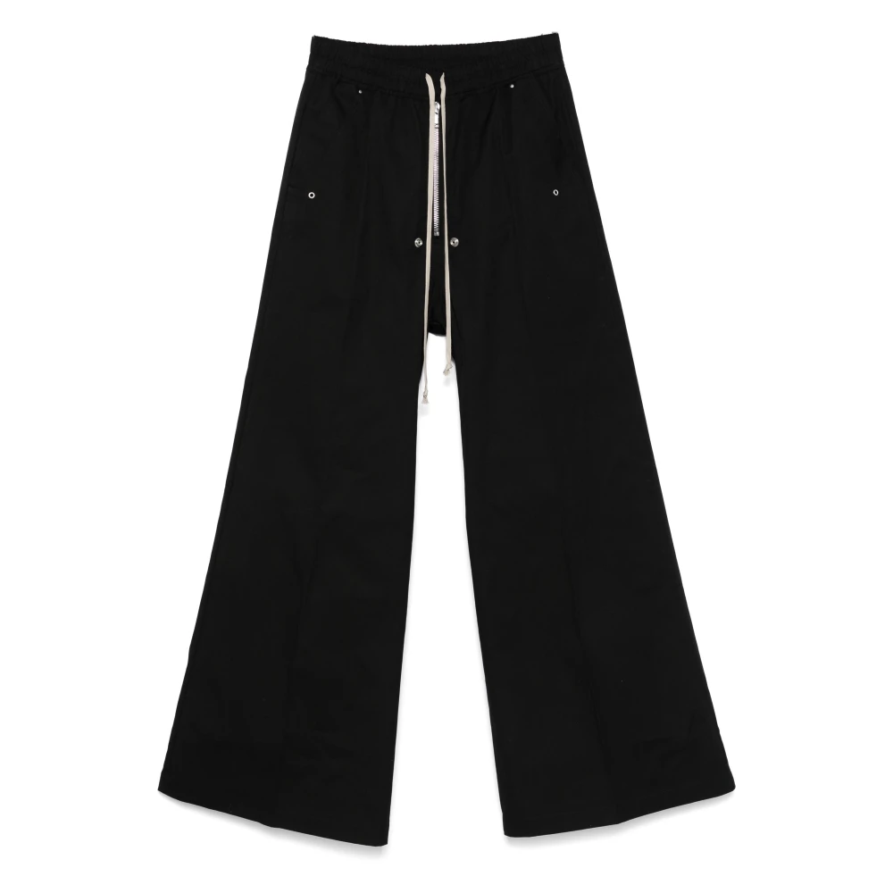 Rick Owens Black Wide Trousers, Male, L, Bela Trousers