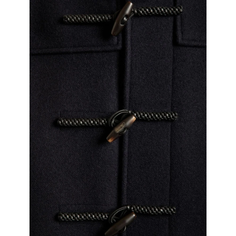 Bally Marineblauwe wollen jas klassieke stijl Blue Heren