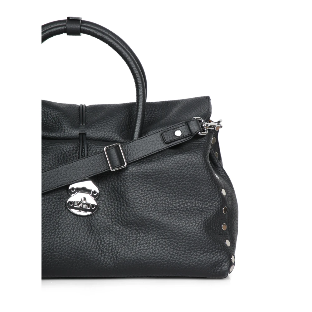 Zanellato Premium Leren Weekendtas Black Dames