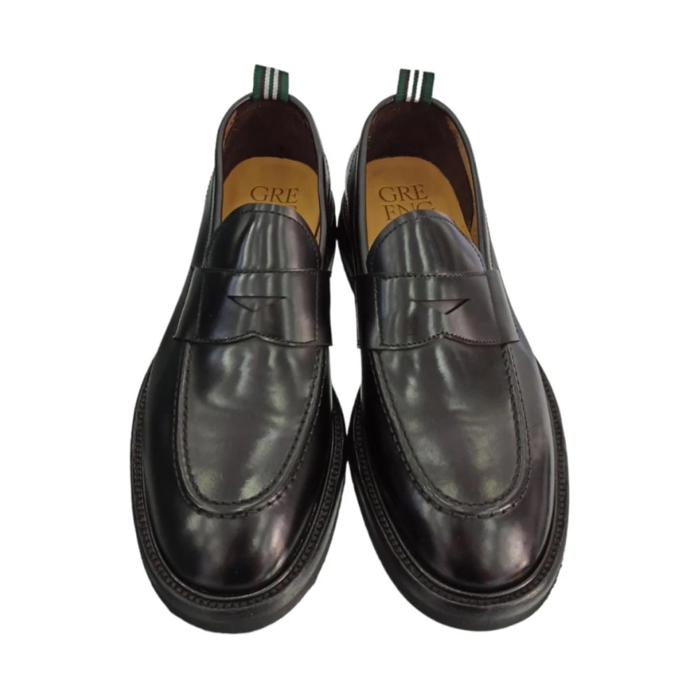 Green George Loafers Black Heren