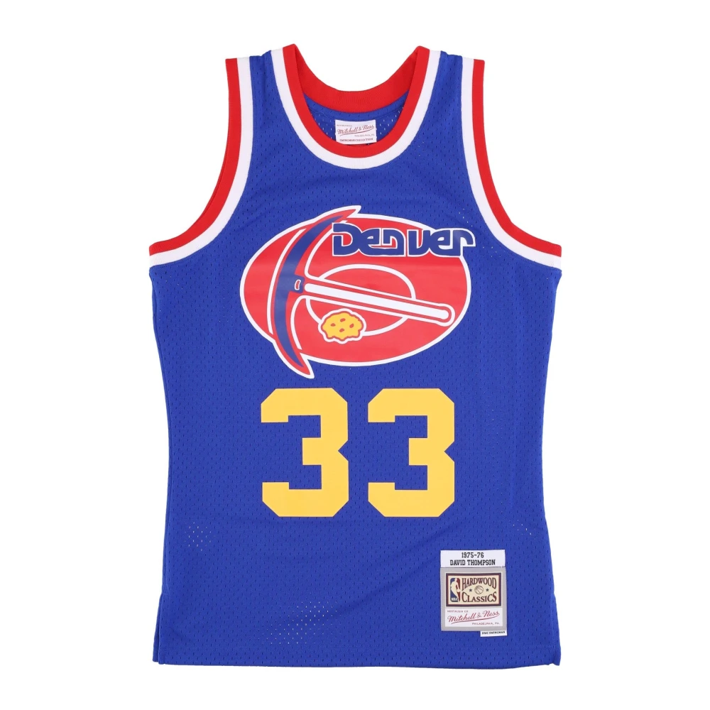 Mitchell & Ness NBA Basketbal Tanktop Thompson 1975-76 Blue Heren