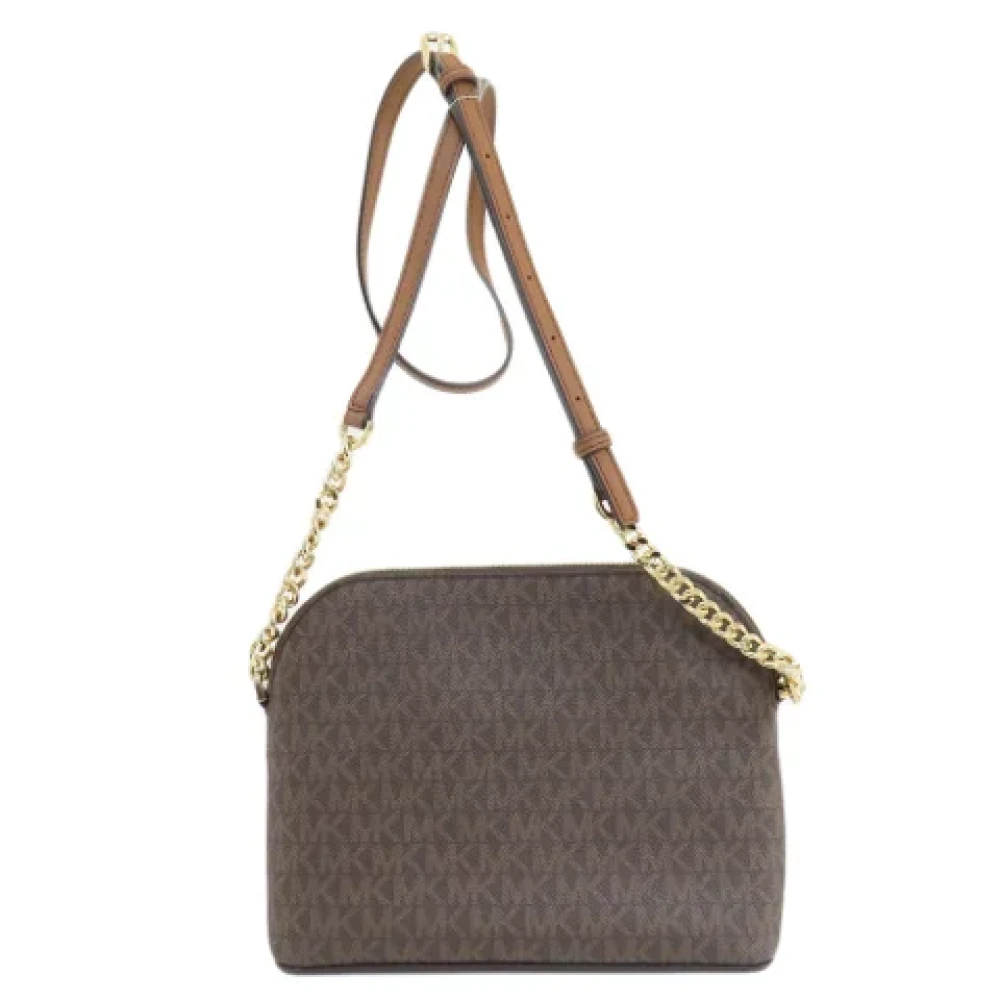 Michael Kors Pre-owned Plastic shoulder-bags Brown Dames