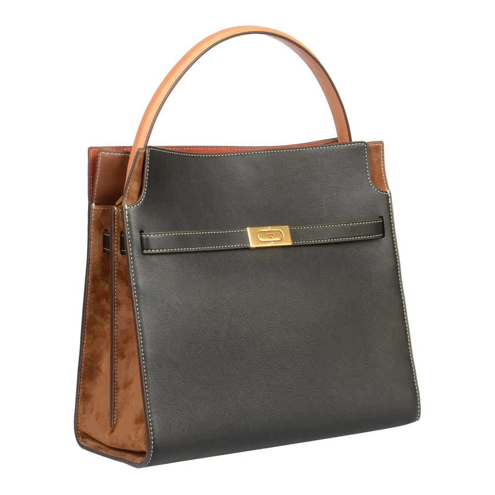 TORY BURCH Zwarte Dubbele Tas voor Vrouwen Black Dames