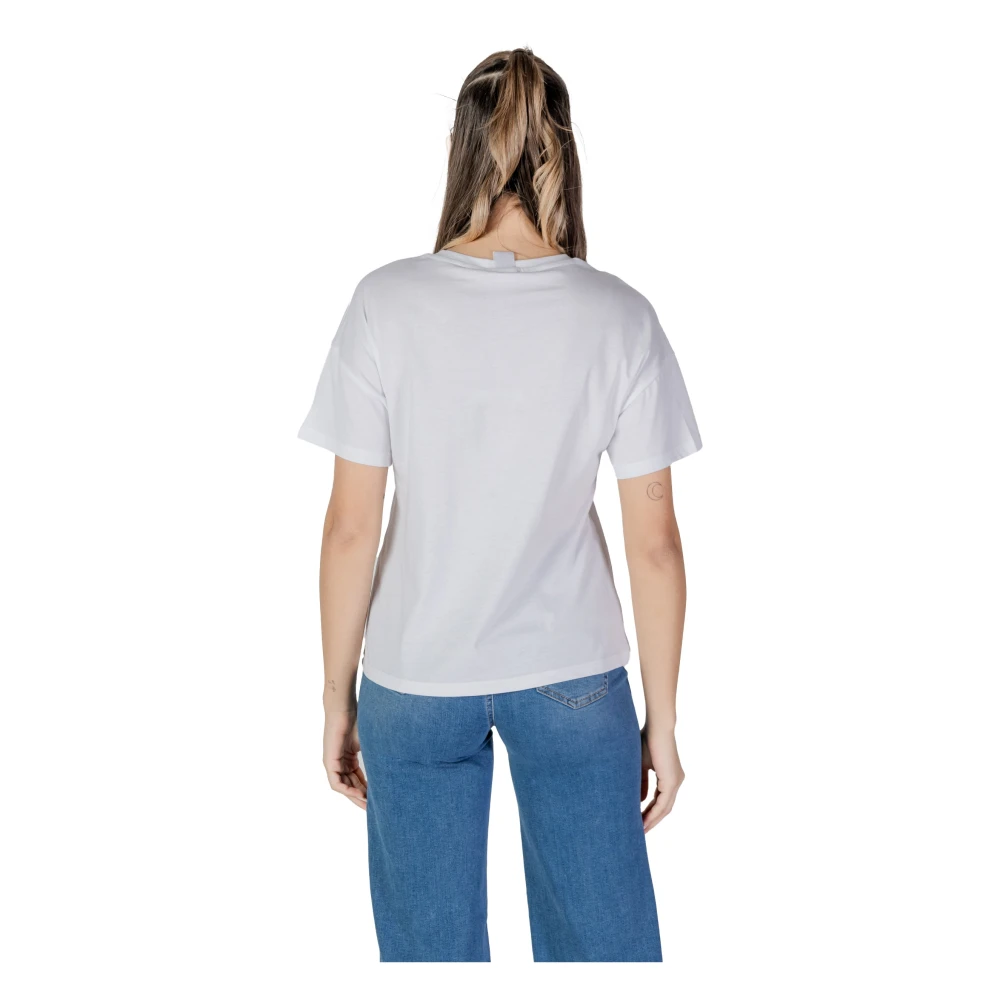 Liu Jo Katoenen T-shirt korte mouwen lente zomer White Dames