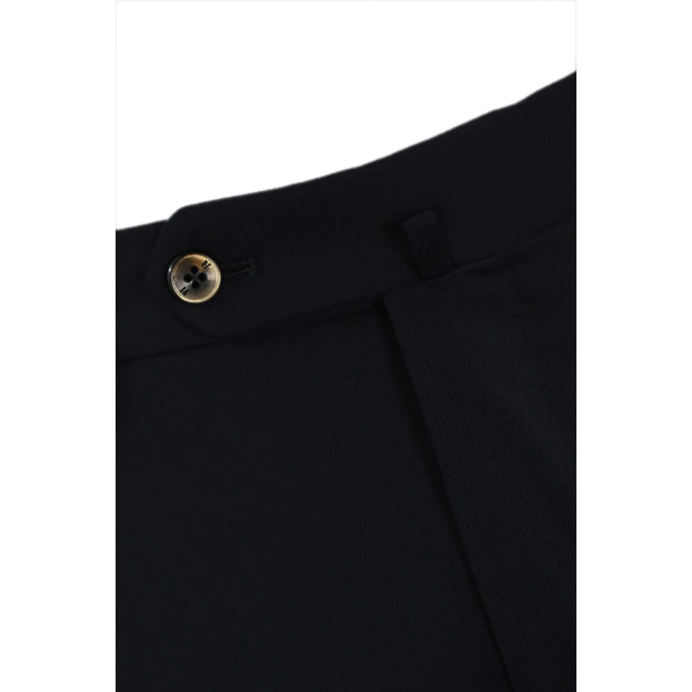 PT Torino Blauwe Slim Fit Broek van Wolmix Blue Heren