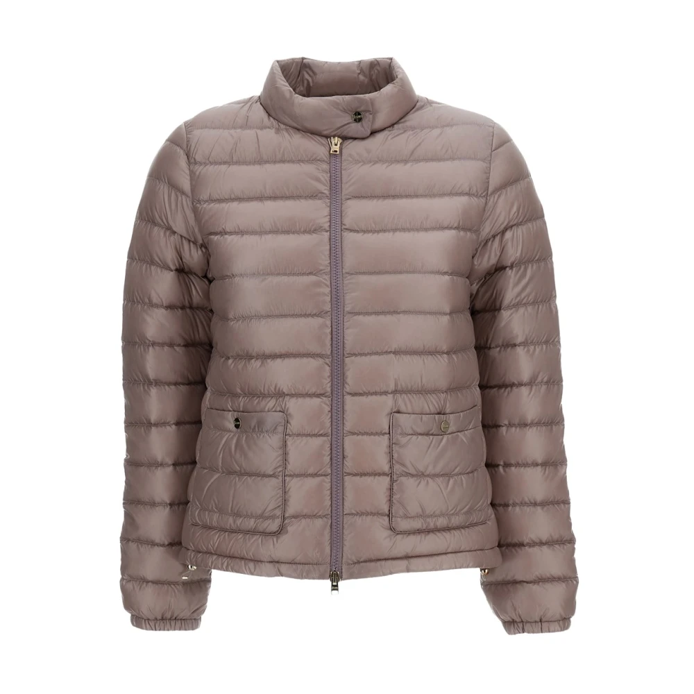 Herno Women's Pink Zip-Up Quilted Jacket