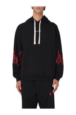 black-flame-sleeve-hoodie-men
