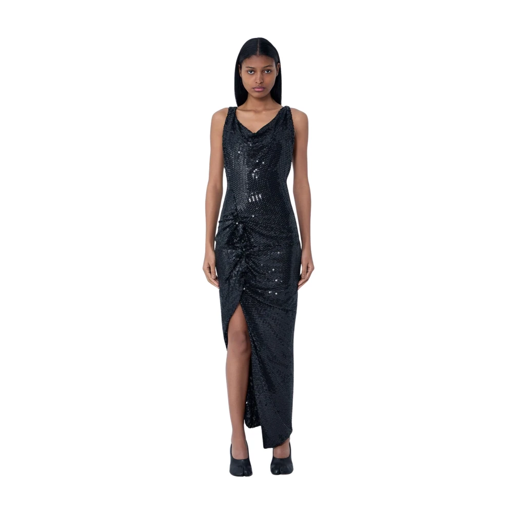 Vivienne Westwood Donna Nero - Abito Da Sera Con Paillettes E Scollo A Cascata - Dresses - S