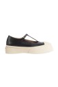 baskets-a-sangle-en-cuir-noir