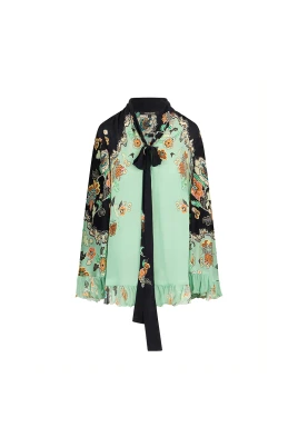 Mini Kimono-Print Klänning