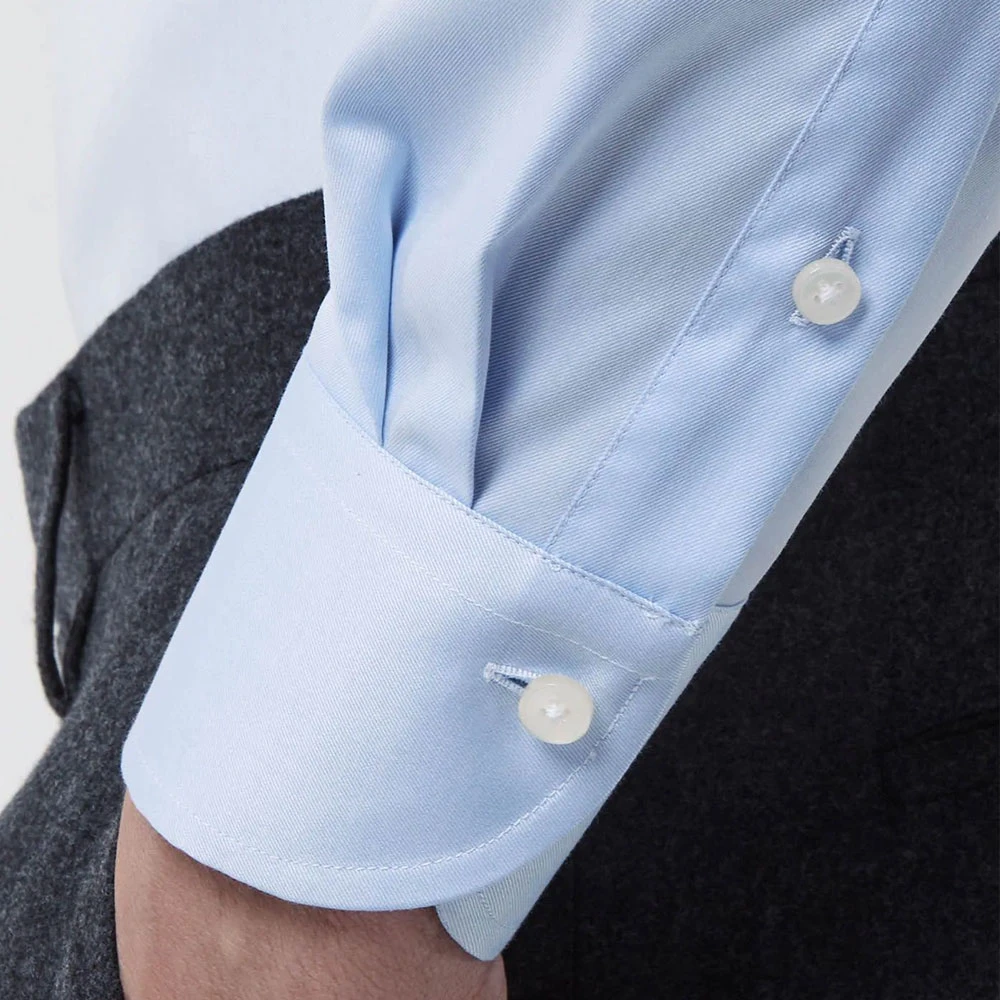 Xacus Reis Shirt Evolution Fit Blauw Blue Heren