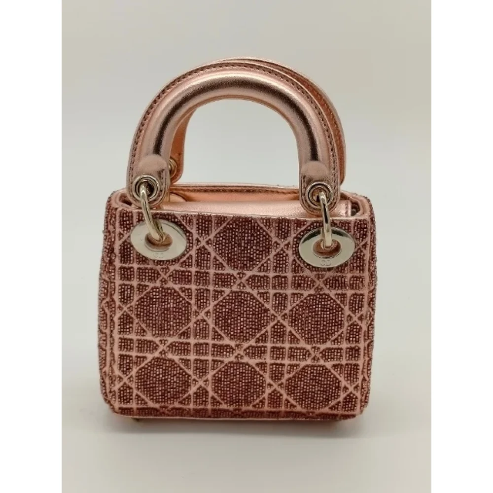 Dior Vintage Pre-owned Leather dior-bags Pink Dames