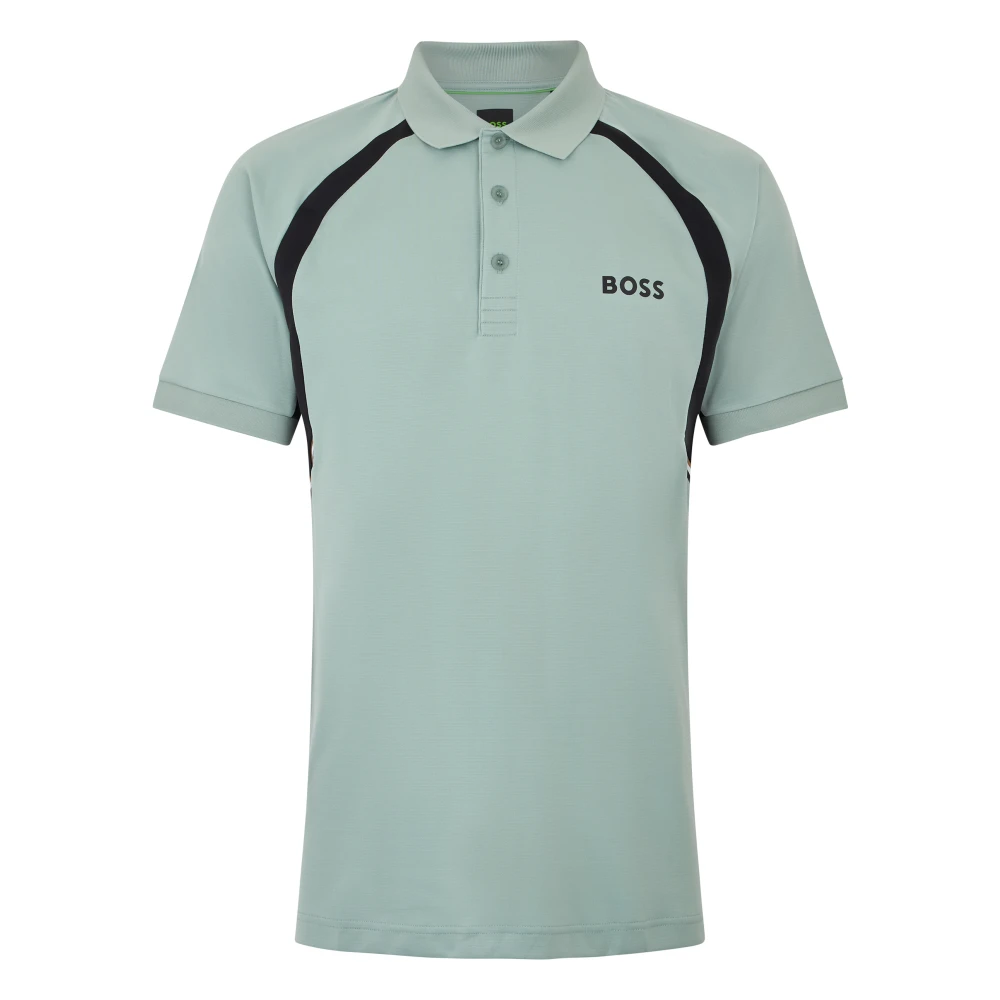 Hugo Men's Blue Polo Shirts, 3XL, Active Quick-Dry Slim-Fit Polo
