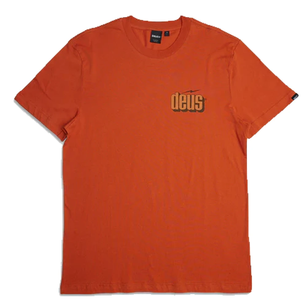 Deus Ex Machina Bolter Tee Grijs Street Style Shirt Orange Heren