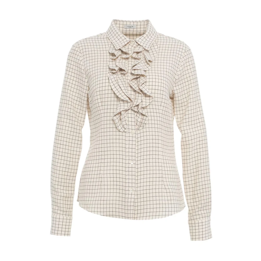 Himon's Beige Shirt Aw24 Stijlvol Klassiek Ontwerp Beige Dames