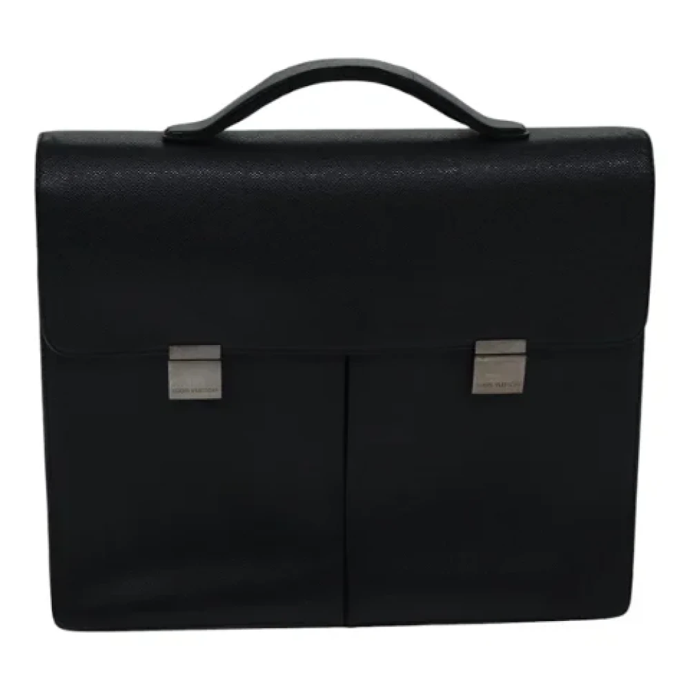 Louis Vuitton Vintage Pre-owned Leather briefcases Black Dames