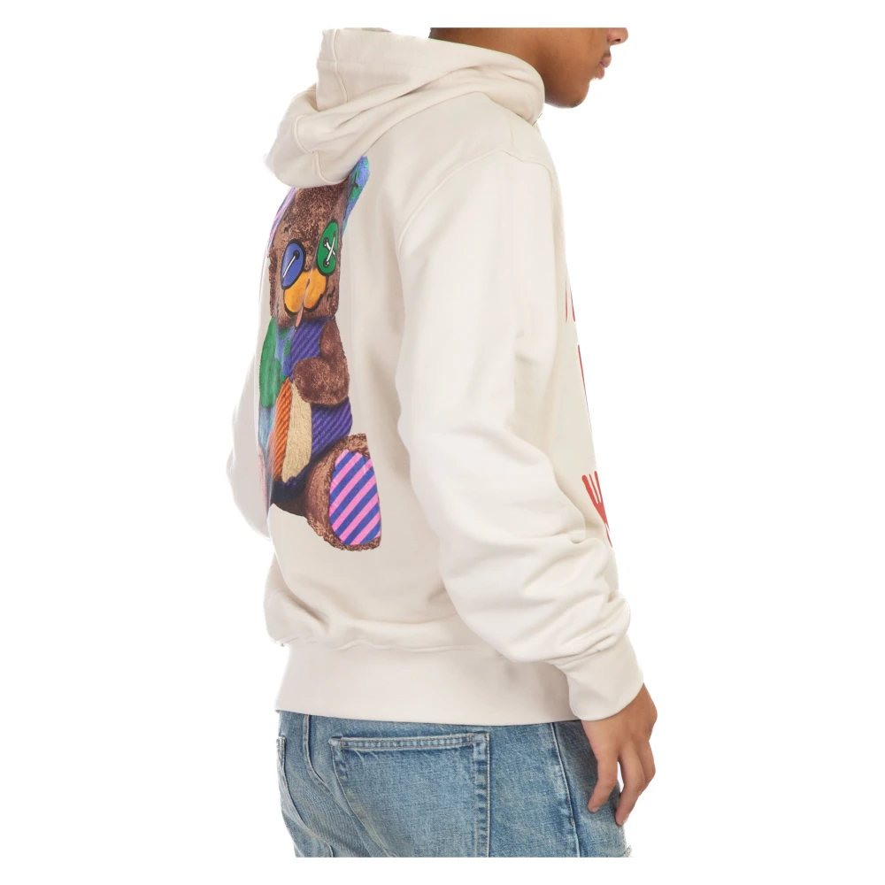 Barrow Gezellige Teddy Hoodie in Bw009 White Heren