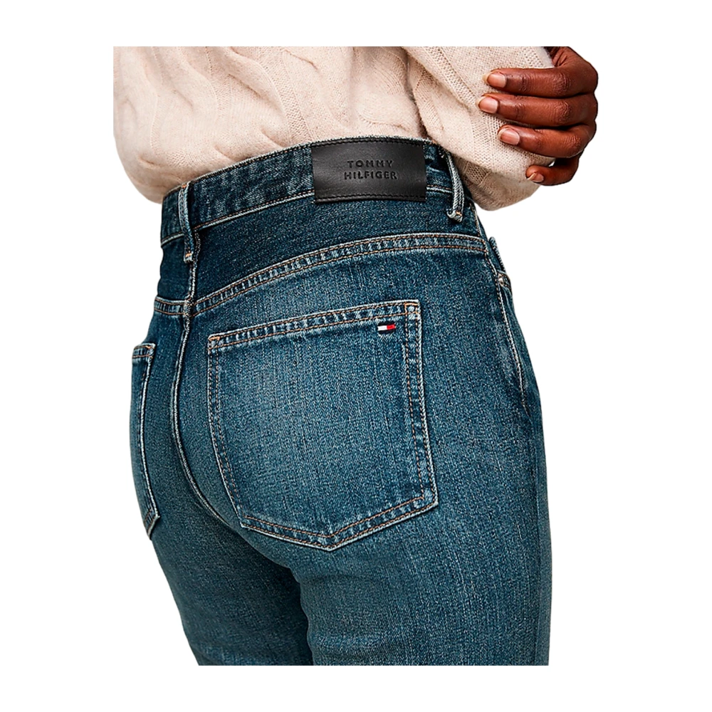 Tommy Hilfiger Hoge Taille Bootcut Jeans Blue Dames